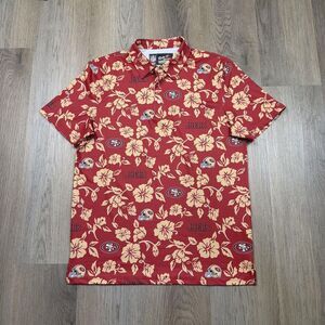 San Francisco 49ers Shirt Mens Small Red NFL Football Reyn Spooner Hawaiian